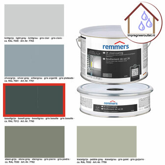 2k Vloercoating basaltgrijs