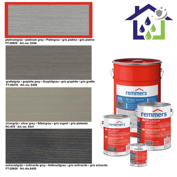 HK Lasur Platingrau 2.5L grey protect 