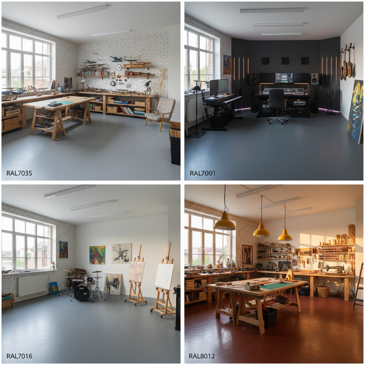 PU Beton en vloerverf antraciet